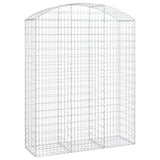 Arched Gabion Basket 150x50x180/200 cm Galvanised Iron 153459