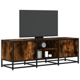 TV Cabinet Smoked Oak 120x35x41 cm Engineered Wood and Metal 848841