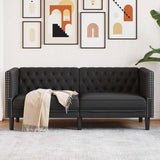 Sofa Black 174 x 74.5 x 70.5 cm PVC 42013014