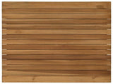 Table Top 60 x 60 x 3.5 cm Square Solid Teak Wood Natural 42033145
