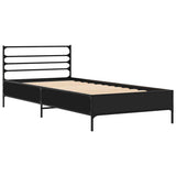 Bed Frame without Mattress Black 100x200 cm 845587