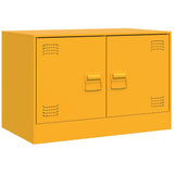 TV Cabinet Mustard Yellow 67x39x44 cm Steel 841637