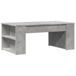 ZNTS Coffee Table Concrete Grey 102x55x42 cm Engineered Wood 831856