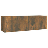 2 Piece TV Cabinet Set Smoked Oak Engineered Wood 3120281