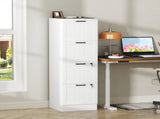 4 Drawer Filing Cabinet with Lock, Office Storage Cabinet with Adjustable Hanging Bars for A4 Letter T3398P425016