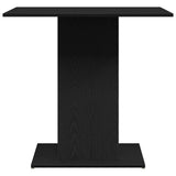 Dining Table Black Oak 80x80x75 cm Engineered Wood 862408