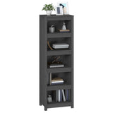 Book Cabinet Grey 50x35x154 cm Solid Wood Pine 821716