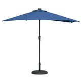 Garden Parasol 294 x 150 x 224 cm Polyester and Steel Azurblau 42003274