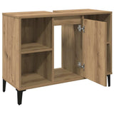 Sink Cabinet Artisan Oak 80x33x60 cm Engineered Wood 857136