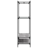 Clothes Rack with Shelves Grey Sonoma Engineered Wood 834203