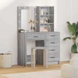 Dressing Table 2 pcs Grey 50 x 41 x 135 cm Engineered wood 3334205