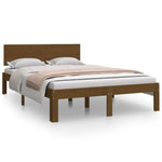 Bed Frame without Mattress Honey Brown 120x190cm Small Double 810468
