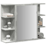 Bathroom Mirror Cabinet Concrete Grey 80x20.5x64 cm Engineered Wood 856035