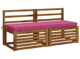 2-Piece Bench Cushions SOEST 2 pcs 100% Polyester Pink 949767
