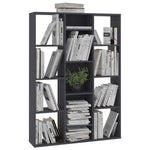 ZNTS Room Divider/Book Cabinet Grey 100x24x140 cm Engineered Wood 800443