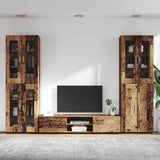 TV Cabinet Set with Shelf FLORIN 3 pcs Old Wood Engineered Wood 3398012