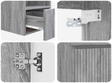 Bathroom Furniture Set 2 pcs Grey Sonoma Engineered Wood 3404030