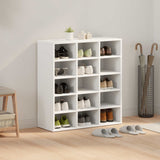 Shoe Cabinet 77.5 x 30 x 83.5 cm Engineered Wood White 808720