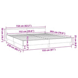 Bed Frame without Mattress White Queen Faux Leather 347532