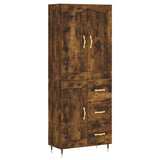 Highboard Smoked Oak 69.5x34x180 cm Engineered Wood 3199990