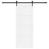 Sliding Door ORKDAL White 83 x 211 cm Solid Pine Wood 3333815