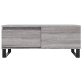 Coffee Table Grey Sonoma 90x50x36.5 cm Engineered Wood 830818