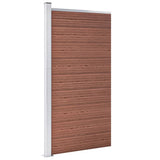 Fence Panel WPC 95x186 cm Brown 148977