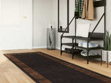 Rug Runner MARSA Black 100 x 400 cm Polyester and PVC 42023298