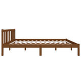 Bed Frame without Mattress Honey Brown Solid Wood 120x200 cm 814882