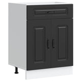 Kitchen Base Cabinet Kalmar Black Engineered Wood 853488