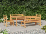 5 Piece Garden Dining Set Solid Wood Teak 3157198