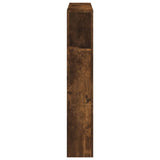 LED Headboard Smoked Oak 100x18,5x103,5 cm Engineered Wood 837334