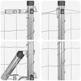 Welded Wire Fence with Spikes 10 x 0.8 m 3350726