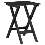 Rocking Chairs 2pcs with Foldable Table Black Solid Wood Poplar 3281590