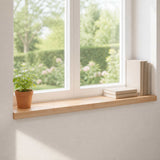 Window Sills 2 pcs Natural 90 x 25 x 2 cm Solid Beech Wood 42048145