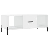 Coffee Table High Gloss White 102x50x40 cm Engineered Wood 829310