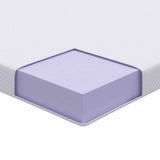 Mattress Topper White 100 x 200 x 10 cm Jaquard Fabric 4106246