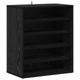 Shoe Cabinet Black Oak 60 x 35 x 70 cm Engineered Wood 862683