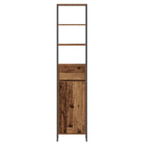 Bathroom Cabinet Old Wood 40 x 30 x 180 cm Engineered Wood 886496