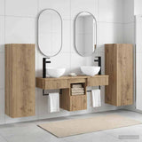 Bathroom Furniture Set 5 pcs Artisan Oak 33 x 34.5 x 100 cm 3405972