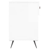 Shoe Bench High Gloss White 102x35x55 cm Engineered Wood 829710