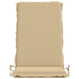 High Back Chair Cushion GEMERT 2 pcs 100% Polyester Beige 945900