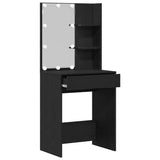 Dressing Table Black Oak 60 x 40 x 140 cm Engineered Wood 862780