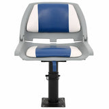 2 Piece Foldable Boat Seat Set Blue and White 48x51x41 cm 3284280
