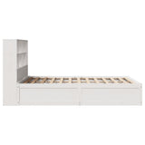 Bed Frame without Mattress White 140x200 cm Solid Wood Pine 3323456