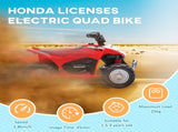Honda Licensed Kids Electric Quad Bike, 6V ATV Ride On for Ages 1.5-3 Years, Red T3398P348322