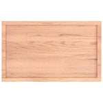 Wall Shelf Light Brown 100x60x cm Treated Solid Wood Oak 363691