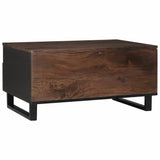 Coffee Table Brown and Black 80 x 54 x 40 cm Solid Acacia wood 4018021