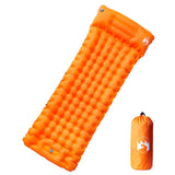 Self Inflating Camping Mattress with Pillow 1-Person Orange 4007095