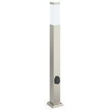Bollard Lights with Outlet 3 pcs 80 cm Stainless Steel IP44 4006062